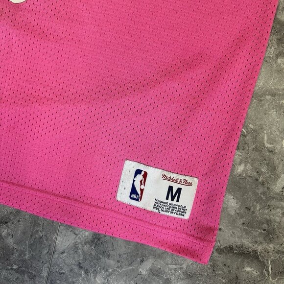 Brooklyn Nets Mitchell & Ness Jersey NBA Pink Black Size M - Picture 3 of 7